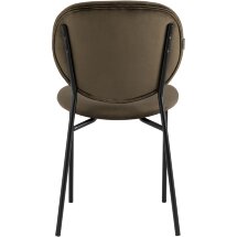 Стул Stool Group для кухни Стенли велюр коричневый металлические ножки