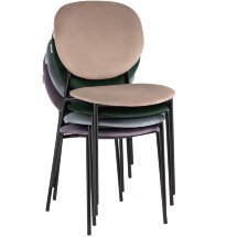 Стул Stool Group для кухни Стенли велюр коричневый металлические ножки