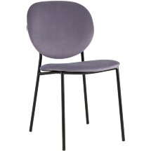 Стул Stool Group для кухни Стенли велюр пыльно-сиреневый металлические ножки