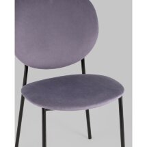 Стул Stool Group для кухни Стенли велюр пыльно-сиреневый металлические ножки