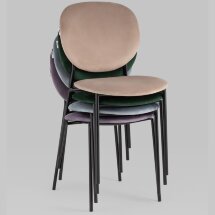 Стул Stool Group для кухни Стенли велюр пыльно-сиреневый металлические ножки