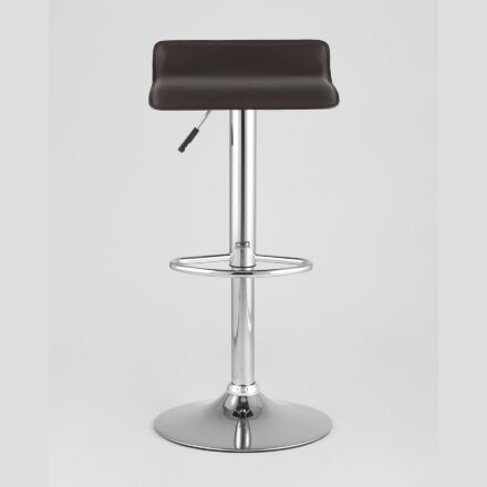 Стул барный Stool Group Хай-Тек коричневый, хром, газ-лифт, экокожа 