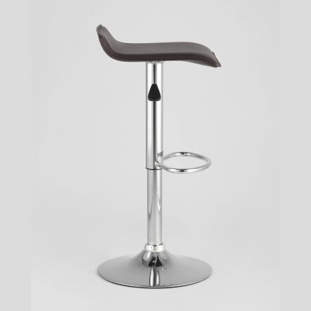 Стул барный Stool Group Хай-Тек коричневый, хром, газ-лифт, экокожа 