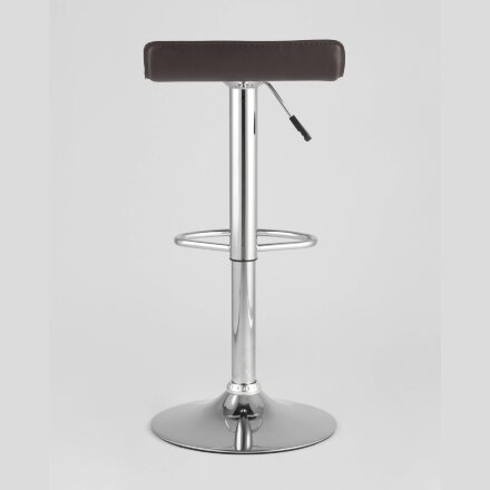 Стул барный Stool Group Хай-Тек коричневый, хром, газ-лифт, экокожа 