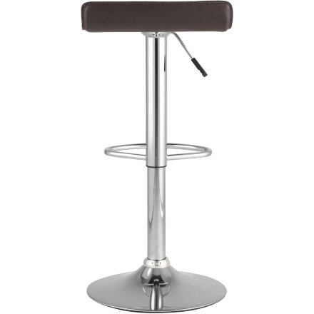 Стул барный Stool Group Хай-Тек коричневый, хром, газ-лифт, экокожа 