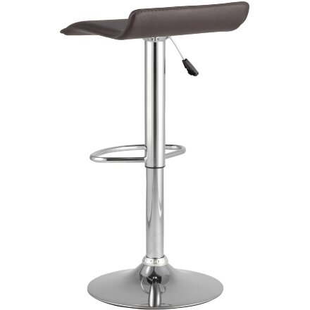 Стул барный Stool Group Хай-Тек коричневый, хром, газ-лифт, экокожа 