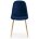 Стул на металлокаркасе Dabl dark blue / gold 