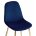 Стул на металлокаркасе Dabl dark blue / gold 