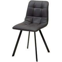 Стул CHILLI-Q SQUARE Oracul 998 Черный, экокожа PU / черный каркас, М-City