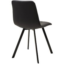 Стул CHILLI-Q SQUARE Oracul 998 Черный, экокожа PU / черный каркас, М-City