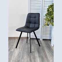 Стул CHILLI-Q SQUARE Oracul 998 Черный, экокожа PU / черный каркас, М-City