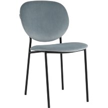 Стул Stool Group для кухни Стенли велюр серый металлические ножки