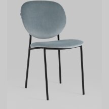 Стул Stool Group для кухни Стенли велюр серый металлические ножки