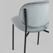 Стул Stool Group для кухни Стенли велюр серый металлические ножки