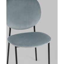 Стул Stool Group для кухни Стенли велюр серый металлические ножки