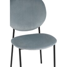Стул Stool Group для кухни Стенли велюр серый металлические ножки