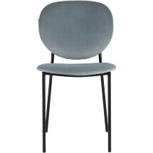 Стул Stool Group для кухни Стенли велюр серый металлические ножки