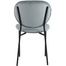 Стул Stool Group для кухни Стенли велюр серый металлические ножки