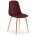 Стул на металлокаркасе Dabl wine red / gold 