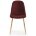 Стул на металлокаркасе Dabl wine red / gold 
