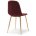 Стул на металлокаркасе Dabl wine red / gold 