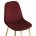 Стул на металлокаркасе Dabl wine red / gold 