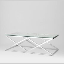 Журнальный стол 120*60 ИНСИГНИЯ серебро