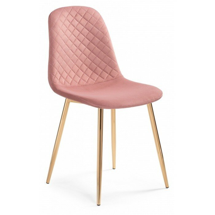 Стул на металлокаркасе Dabl pink / gold Стул на металлокаркасе Dabl pink / gold