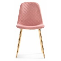 Стул на металлокаркасе Dabl pink / gold