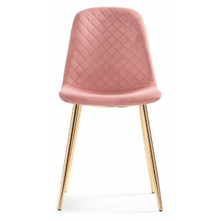 Стул на металлокаркасе Dabl pink / gold 