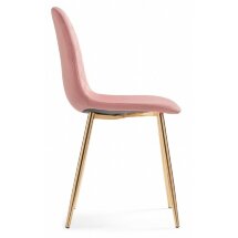 Стул на металлокаркасе Dabl pink / gold