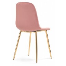 Стул на металлокаркасе Dabl pink / gold