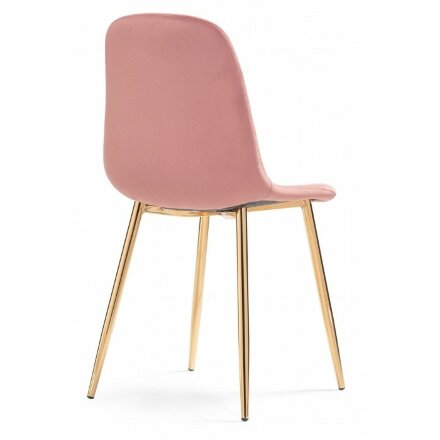 Стул на металлокаркасе Dabl pink / gold 