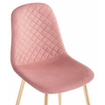 Стул на металлокаркасе Dabl pink / gold