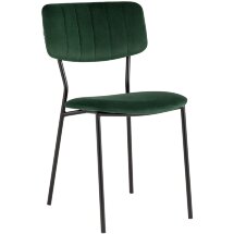 Стул Stool Group для кухни Бандо велюр зелёный черные ножки из металла