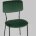 Стул Stool Group для кухни Бандо велюр зелёный черные ножки из металла 