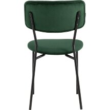 Стул Stool Group для кухни Бандо велюр зелёный черные ножки из металла