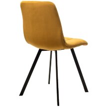Стул CHILLI SQUARE BLUVEL-68 желтый, велюр / черный каркас М-City
