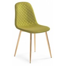 Стул на металлокаркасе Dabl khaki / gold