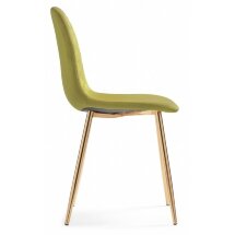 Стул на металлокаркасе Dabl khaki / gold