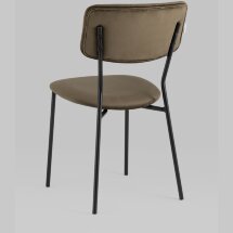 Стул Stool Group для кухни Бандо велюр коричневый черные ножки из металла