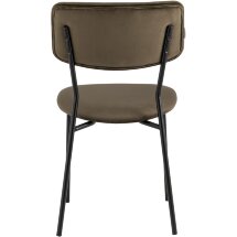 Стул Stool Group для кухни Бандо велюр коричневый черные ножки из металла