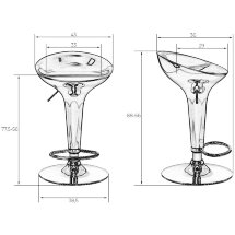 Стул барный Bomba 1004-lm оранжевый