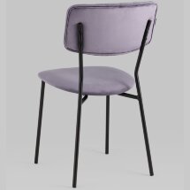 Стул Stool Group для кухни Бандо велюр пыльно-сиреневый черные ножки из металла