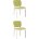 Комплект из двух стульев Stool Group FROST салатовый обеденный деревянный массив гевеи цвет беленый дуб 