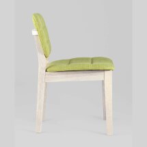 Комплект из двух стульев Stool Group FROST салатовый обеденный деревянный массив гевеи цвет беленый дуб
