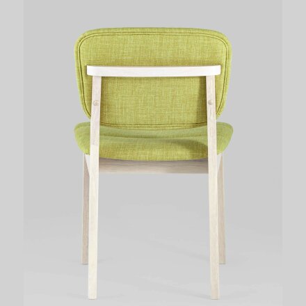 Комплект из двух стульев Stool Group FROST салатовый обеденный деревянный массив гевеи цвет беленый дуб 