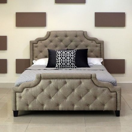 Кровать Marella B595 160*200 бежевый лен Бежевый