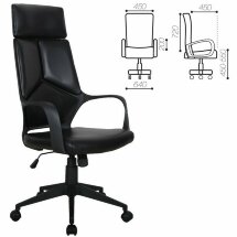Кресло офисное BRABIX PREMIUM &quot;Prime EX-515&quot;, экокожа, черное, 531569