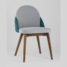 Комплект из двух стульев Stool Group HELGA светло-серый/бирюзовый обеденный